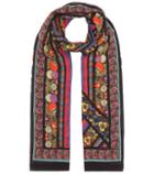 Norma Kamali Mixed Border Silk Scarf