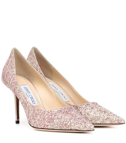 Jimmy Choo Love 100 Glitter Pumps