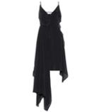 Adidas By Stella Mccartney Asymmetric Silk-blend Dress