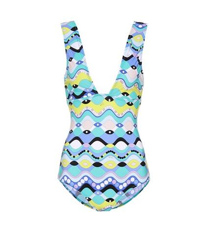 Emilio Pucci Beach Printed One-piece Swimsuit