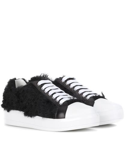 Dorothee Schumacher Faux Fur Sneakers