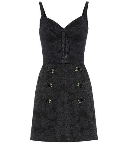 Dolce & Gabbana Embellished Jacquard Minidress