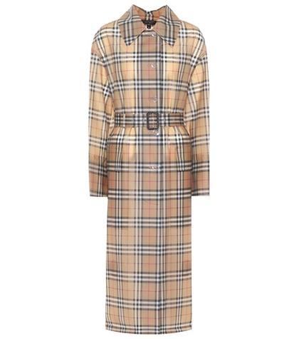 Burberry Checked Plastic Coat