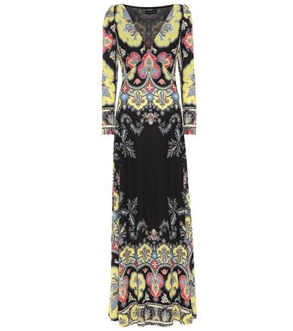 Etro Printed Jersey Gown