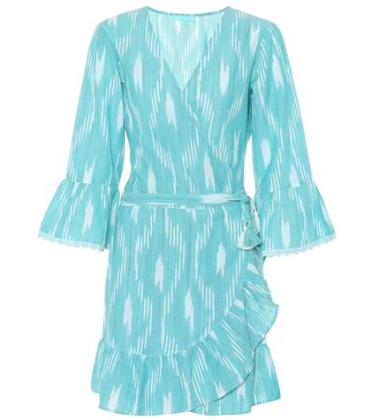 Melissa Odabash Freya Printed Cotton Wrap Top