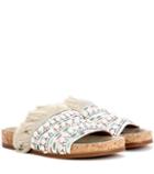 Woolrich Embellished Slip-on Sandals