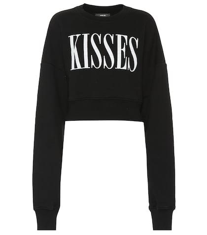 Amiri Cropped Cotton Sweater