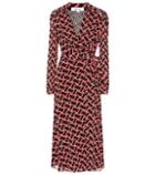 Diane Von Furstenberg Pheonix Mesh Wrap Dress