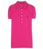 Christopher Kane Julie Embroidered Cotton Piqué Polo Shirt