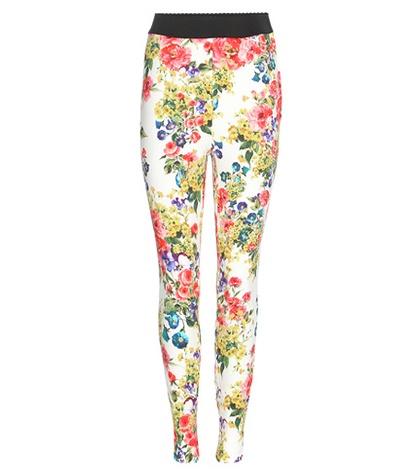 Dolce & Gabbana Printed Crêpe Trousers