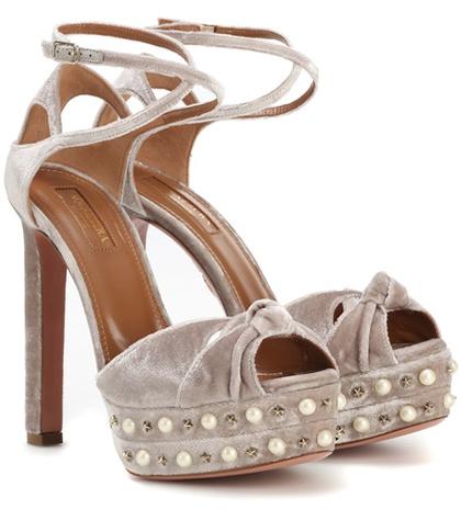 Acne Studios Harlow Pearls Plateau 140 Sandals