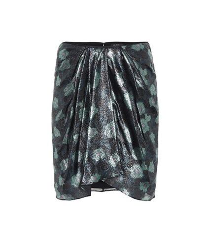 Isabel Marant Paris Printed Silk-blend Miniskirt