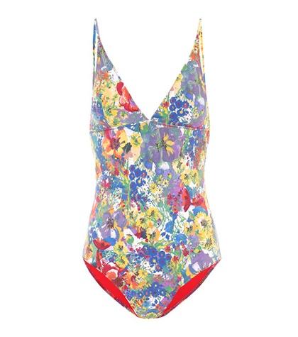 Prada Floral-printed Swimsuit