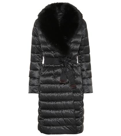 S Max Mara Novedop Fur-trimmed Down Coat