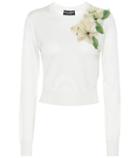 Dolce & Gabbana Embellished Silk Sweater
