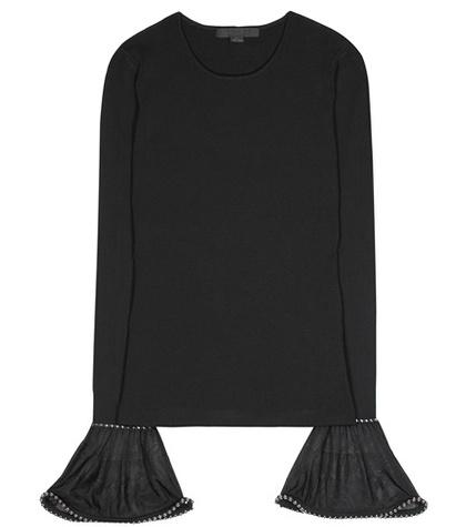 Alexachung Embellished Poet-sleeved Top