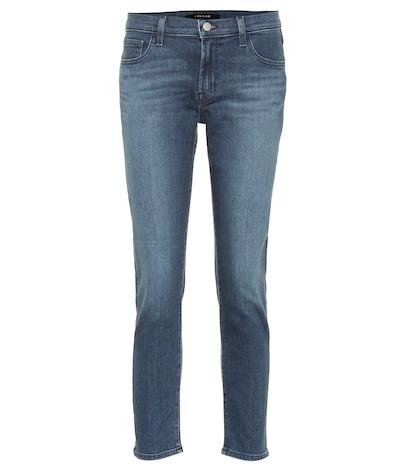 J Brand Sadey Cropped Mid-rise Jeans
