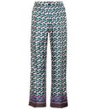 F.r.s For Restless Sleepers Etere Printed Silk Trousers