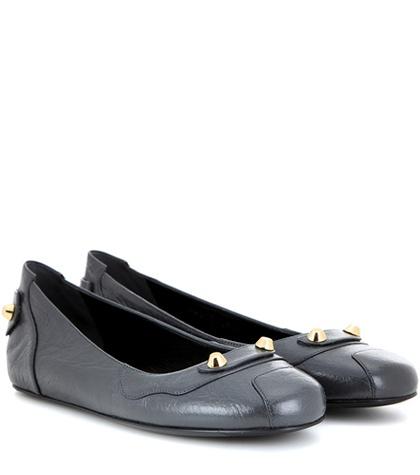 Balenciaga Leather Ballerinas