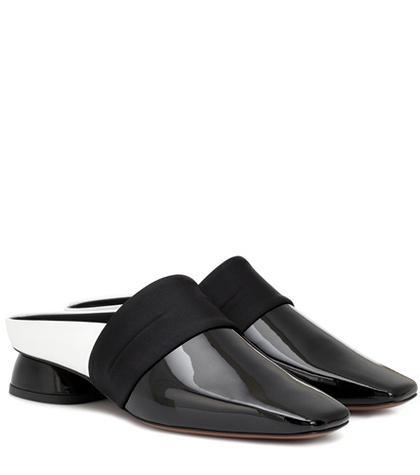 Neous Zygo Patent Leather Slippers