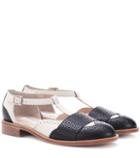 Balenciaga Chilton Leather T-strap Brogues