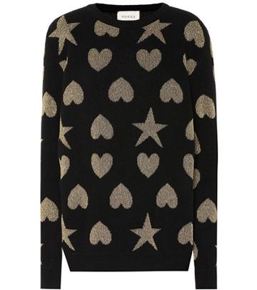 Gucci Hearts And Stars Wool-blend Sweater