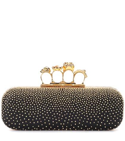 Off-white Skull Knuckle Leather Box Clutch