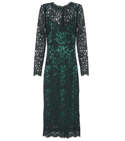 Alexander Mcqueen Cotton-blend Lace Dress