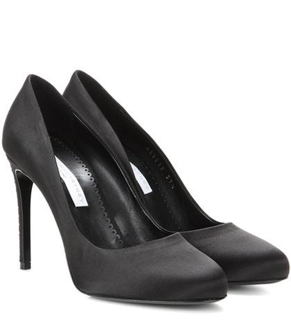 Stella Mccartney Crystal-embellished Satin Pumps