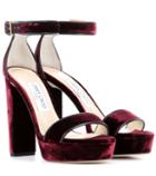 Jimmy Choo Holly 120 Velvet Sandals