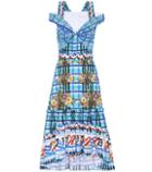 Atm Anthony Thomas Melillo Printed Cotton Dress