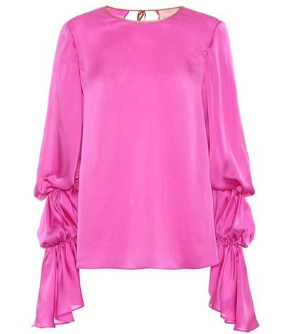 Stella Mccartney Nezu Silk Satin Top