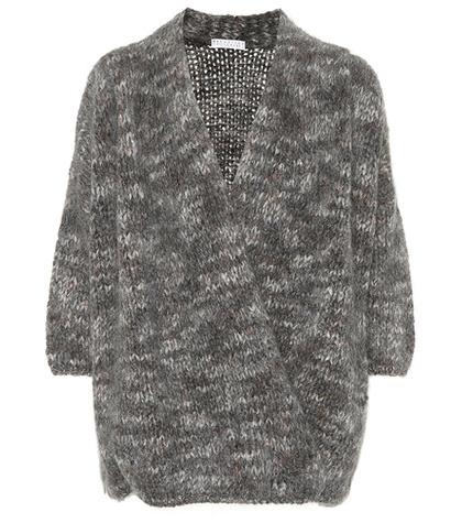 Brunello Cucinelli Mohair Cashmere And Silk Cardigan