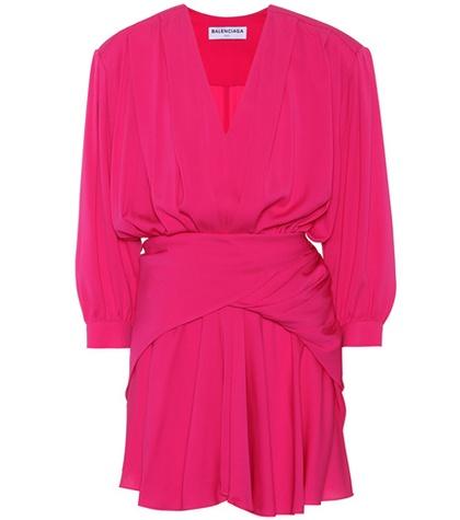 Balenciaga Georgette Silk Dress