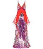 Roberto Cavalli Sleeveless Silk-blend Dress