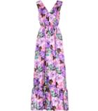 Msgm Floral-printed Silk Dress
