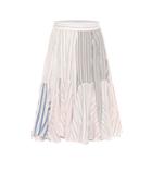 Jw Anderson Striped Cotton Midi Skirt