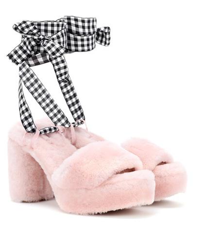 Miu Miu Fur Plateau Pumps