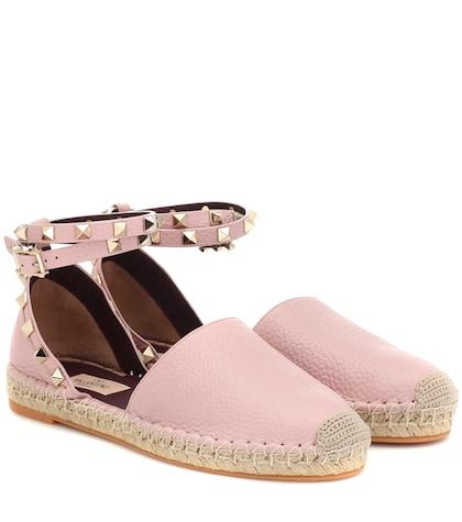Valentino Garavani Valentino Garavani Rockstud Double Leather Espadrilles