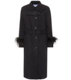 Missoni Mare Feather-trimmed Cotton Trench Coat