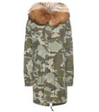 Mr & Mrs Italy Printed Cotton Parka With Fur