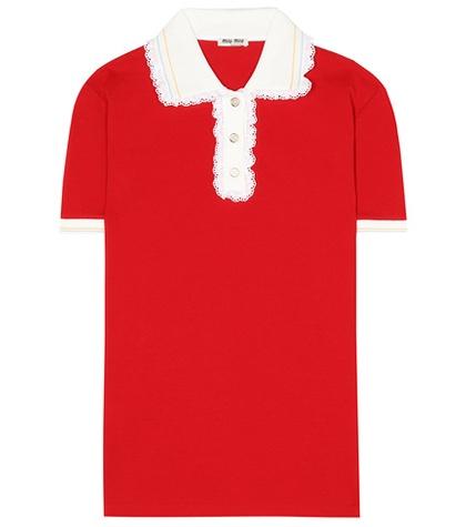 Miu Miu Cotton Polo Top