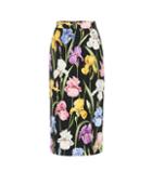 Dolce & Gabbana Floral-printed Silk Midi Skirt