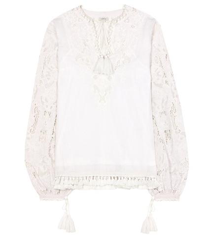 Talitha Embroidered Cotton Top