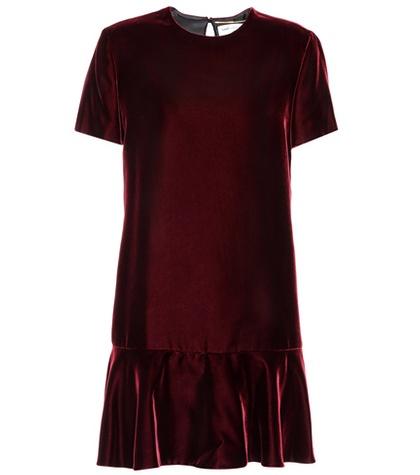 Saint Laurent Velvet Minidress