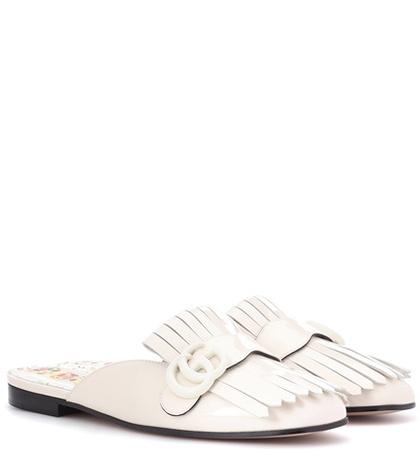 Gucci Patent Leather Slippers