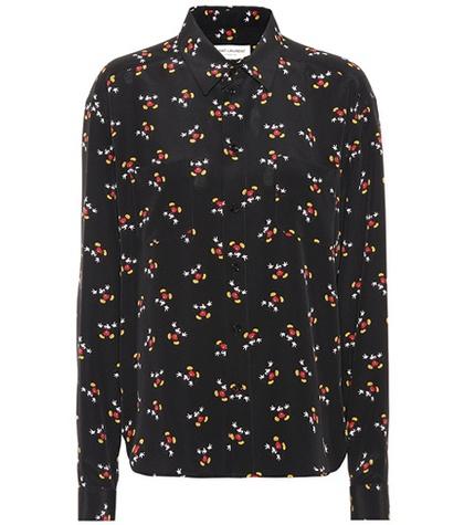 Saint Laurent Mickey Mouse Silk Shirt