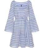 Saint Laurent Striped Cotton Seersucker Dress
