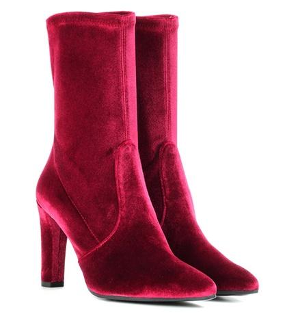 Stuart Weitzman Clinger Velvet Boots
