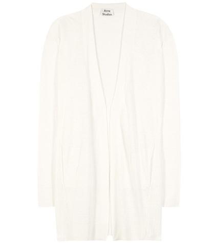 Acne Studios Paulin Linen Open Cardigan